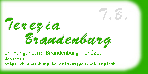 terezia brandenburg business card